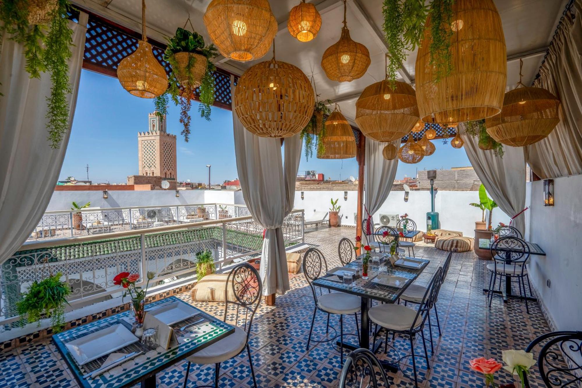 Riad Les Cornes De Gazelle Marrakesh Bagian luar foto